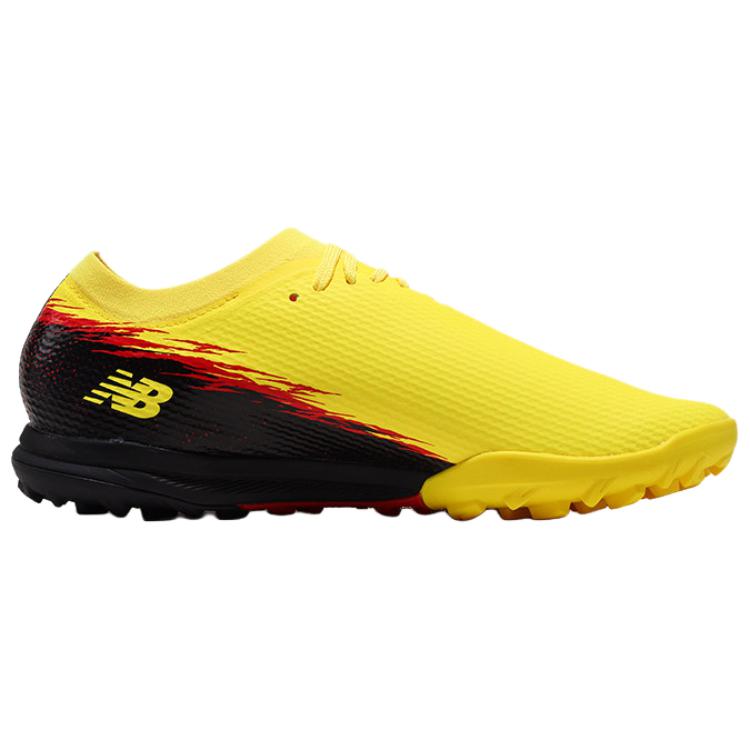 New Balance Furon V8 Saka Comfortable Durable TF (Rubber Studs) Supportive Soccer Shoes Men sneaker Yellow Black UF3T7BK