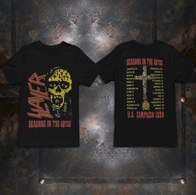 Slayer Seasons In the Abyss Vintage 90s Band T-Shirt – Men’s Heavyweight