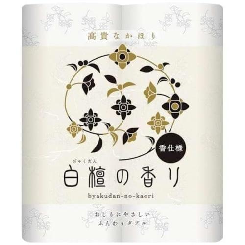 

Shikoku Tokushi Toilet Paper, Double, 4 Rolls, Sandalwood Scent