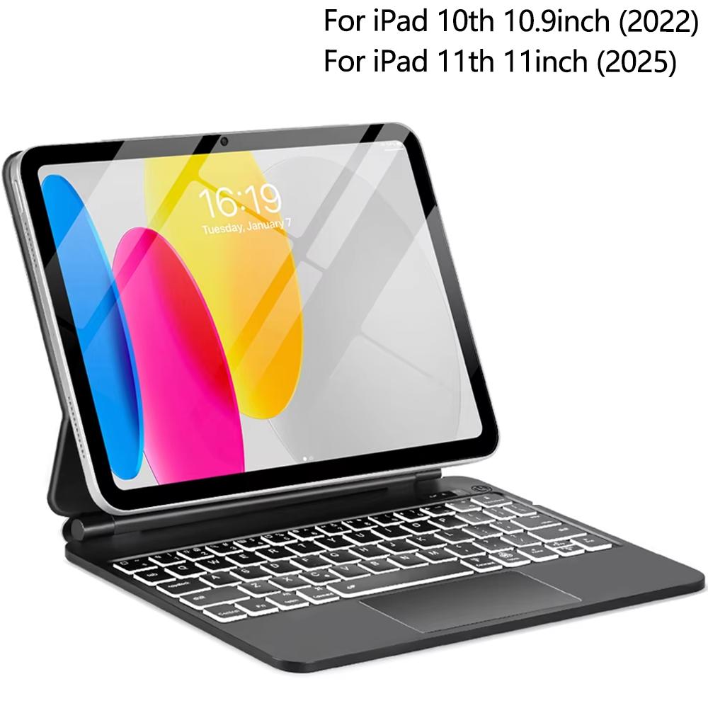 Magic Style Case Keyboard for iPad 11th Generation 11 inch A16 A3354 A3355 for iPad 10th Gen 10.9 A2696 A2757 Cover