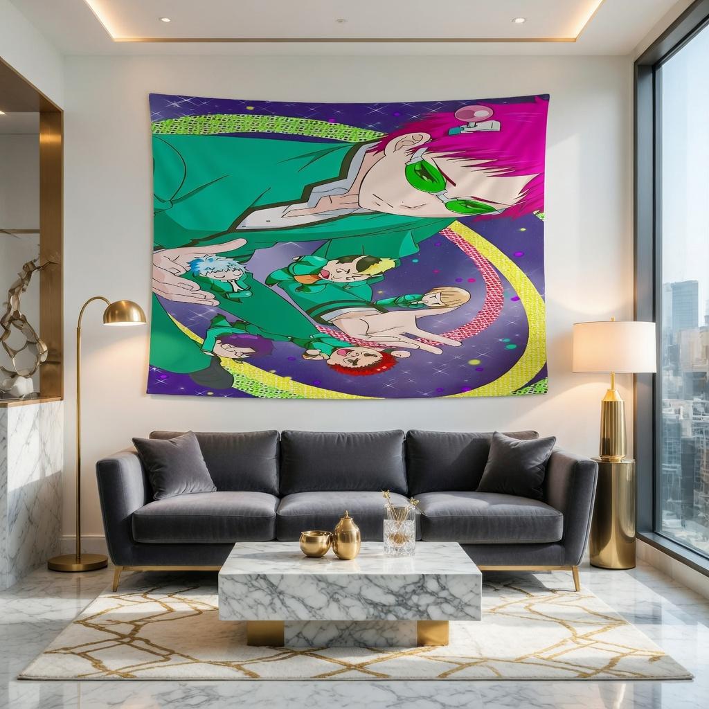 

1 шт. TheD Невероятные приключения Сайки Кусуо Аниме Гобелен Настенный Декор для Дома Фотостудии Идеальный Фон для Фотосъемки 74x94cm(29x37in)