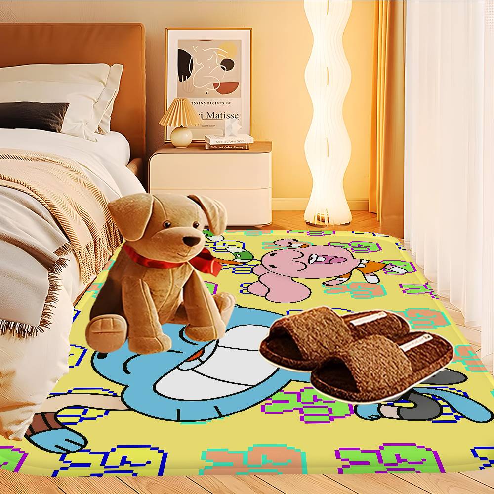 The Amazing World Of Gumball Floor Mat Retro Multiple Choice Living Room Kitchen Rug Non-Slip Modern Home Decor