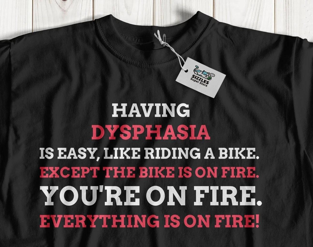 

Unisex Funny Dysphasia T-Shirt Aphasia Language Disorder Awareness Gifts 4XL