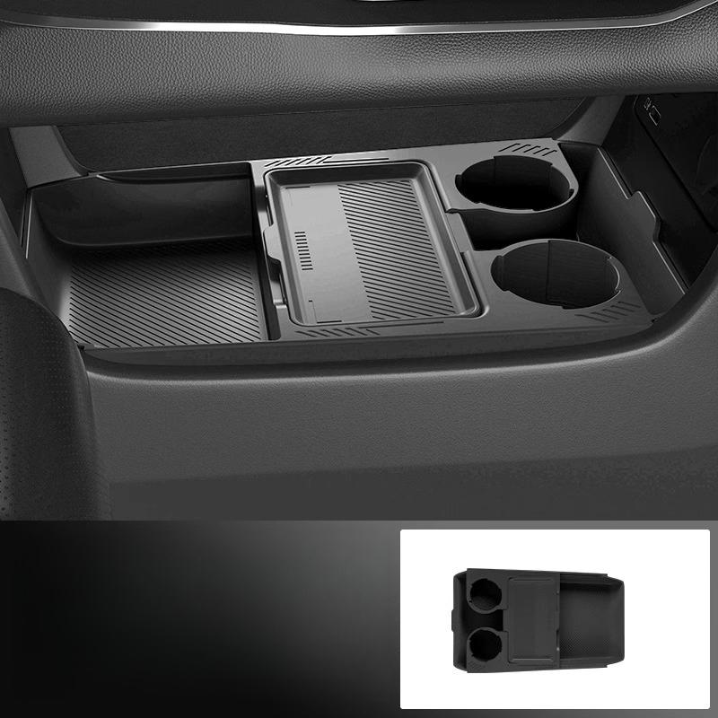Car Storage Box For GAC AION V Auto Central Control Armrest Box Under Layer Organize Silicone Storage Supplies Accessories