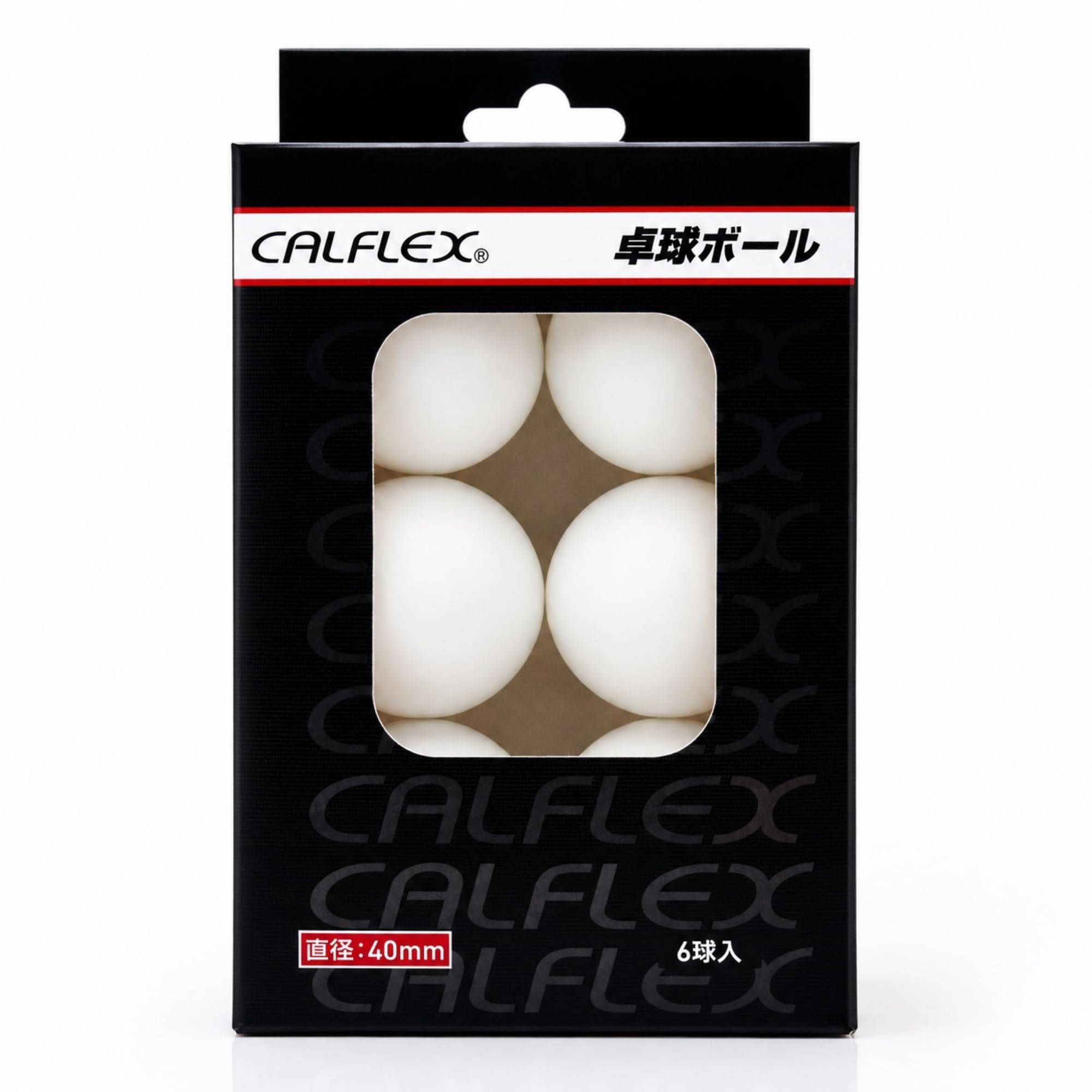 Sakurai Trading CALFLEX Table Tennis (SAKURAI) Balls, 6-pack, White, CTB-006
