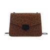 Leopard print retro and beautiful chain small square bag women's new highend trendy shoulder messenger bag