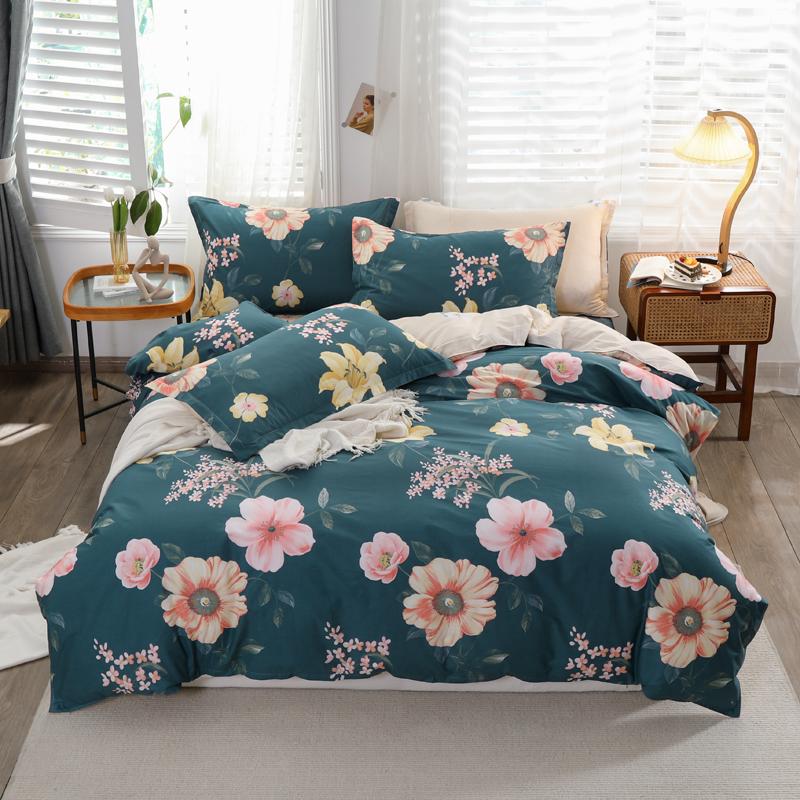 100% Cotton Dinosaur Duvet Cover Cute Cartoon Dinosaur Bedding Set Queen for Boys Girls Bedroom Decor Reversible Comforter Cover