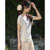 Demana Lyocell Silk Blend Off-Shoulder Knit Top