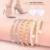 Non-Slip Pearl Diamond Rhinestone Shoelaces for High Heels - Anti-Slip, Easy To Use, Multiple Styles
