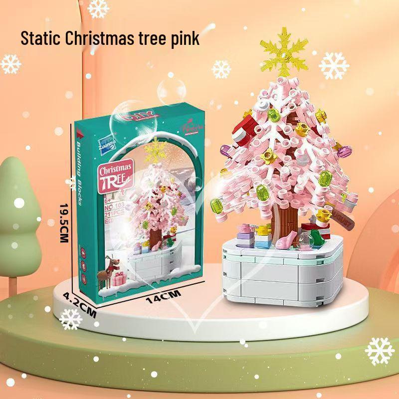 LEGO-Compatible Christmas Building Blocks: Santa Claus, Snowman, and Christmas Tree Figurines for Kids