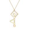 Kinitial Stainless Steel Mexico Zia Sun Symbol Pendant Neckalce For Women Men Scale Of Justice Bicycle Bike Jewelry Gift