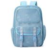 Schoolbag Backpack Transparent Mesh Backpack Lightweight School Outdoor Travel Large Capacity Student School Bag