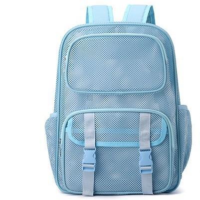 Schoolbag Backpack Transparent Mesh Backpack Lightweight School Outdoor Travel Large Capacity Student School Bag