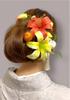 Lexington & Canopy Lily Yellow Orange 7-piece Set Hair Ornament for Coming-of-Age Ceremony, Hakama, Graduation Ceremony, Furisode, Yukata,