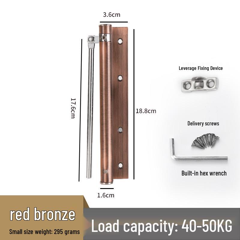 Adjustable Silent Stainless Steel Automatic Door Closer Spring for Lightweight Wooden Doors