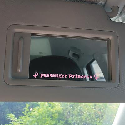 2pcs Miroir Décoration Autocollant Passager Princesse Étoile Miroir Autocollant Rétroviseur Voiture Vinyle Décoration Drôle Voiture Autocollant