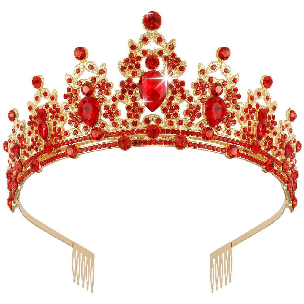 Bridal Crown Tiara Alloy Rhinestone Headband Wedding Crown Birthday Hair Accessory Party Headband Accessories