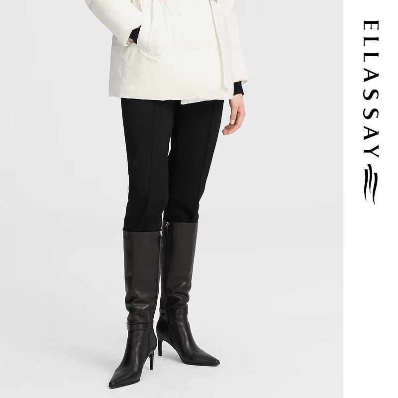 

ELLASSAY Women s Autumn/Winter Warm Straight-Leg Casual Trousers S