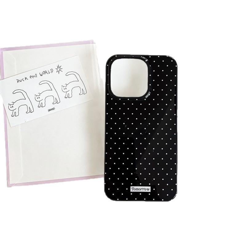 Korean ins simple polka dot for iphone11Promax Apple 11 mobile phone case 11 girl 11/11 soft case