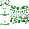 St.patrick's Day Party Supplies Clover Flag Ball Bar Bar Atmosphere Decorations
