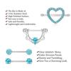1 Pair New Clear Zircon Heart Nipple Rings Cover Piercing Body Jewelry Nipple Bar Ring Barbell Nipple Piercing Mamilo Sexy Women