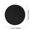 2/4pcs Non-Slip Silicone Drink Coasters - Large Black Cup Coaster Set for Outdoor & Indoor Drinks - Anti Stain & Heat Resistant