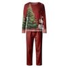 Family Matching Print Sets Pajamas Loungewear Outfits Family Matching Long Sleeve Tops+Pants Set
