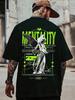 Graphic-Shirt Cotton Tees Size PlusManfinity LEGND Men's Angel And Slogan Print T-Shirt, Manfinity