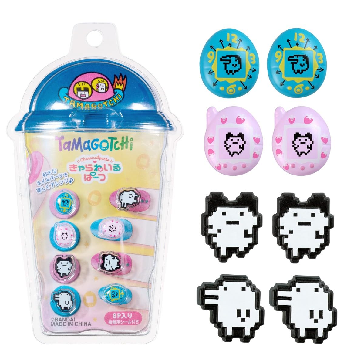 

Персонажные детали для ногтей Накладные ногти Тамагочи