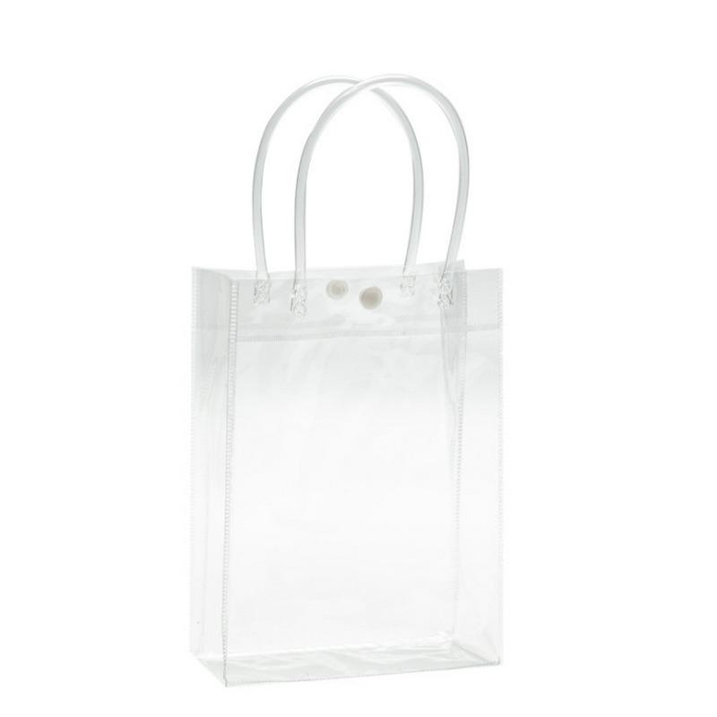 

10 шт./лот прозрачные подарочные пакеты с ручкой для свадьбы, дня рождения, вечеринки, Рождества, Нового года, подарочная упаковка из ПВХ, сумка для детского душа 10pcs&H25x25x9cm