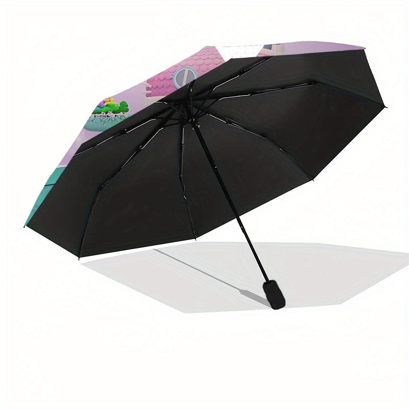 Gaby's Dollhouse Automatic Opening and Closing Umbrella, Compact Travel Umbrella, Lightweight and Portable, Suitable for Beach Commuting Bus
