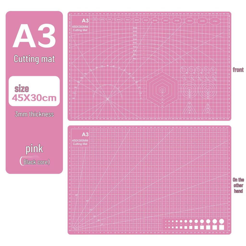 A3 3mm Extra Thick Cutting Mat: Handmade, Durable Pad for Paper Cutting & Writing