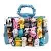 Cartoon Canvas Bag Large Capacity Shoulder Bag With Plush Animal Doll Decor For Casual Women