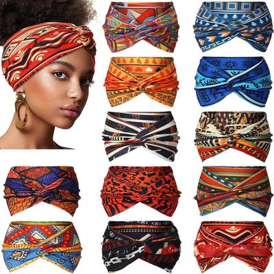 Bohemian Wide Sports Headband for Women - European, American & African Styles KTB