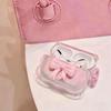 Smudge Bow AirPods Pro Earphone Cover for Apple 1/1/1 Generation Wireless Bluetooth Silicone Cover