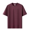 Unisex Round Neck Short Sleeve Loose Fit T-Shirt Cotton Solid Heavyweight Top