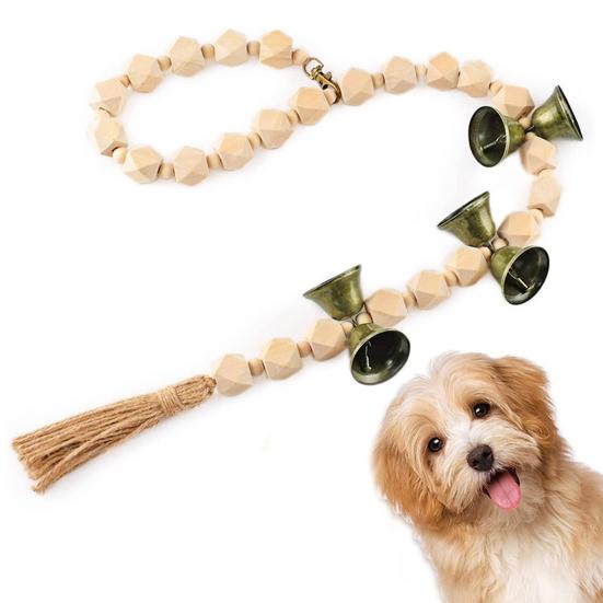 Dog Pet Doorbell Hand Woven Length Adjustable Quick Accurate Communication Door Potty