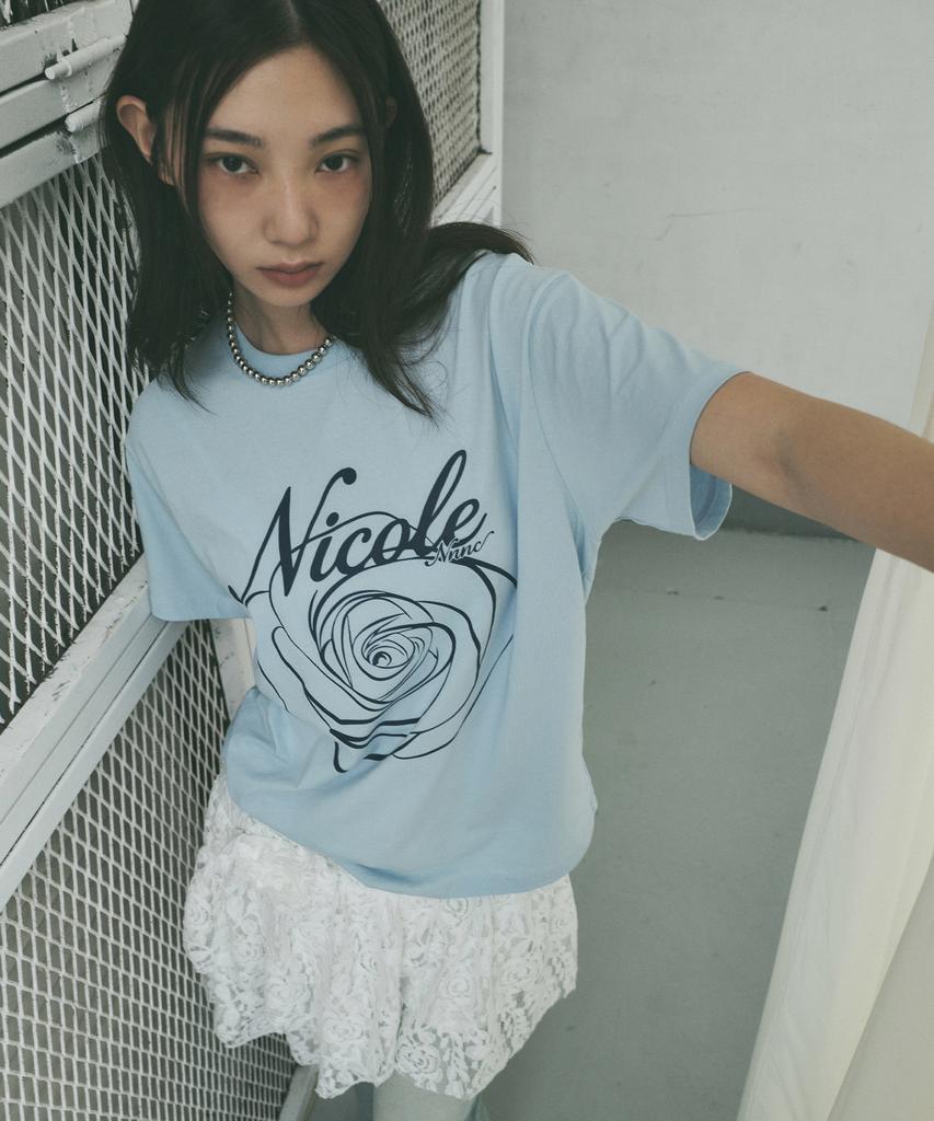 Nigaennikol Nicole Rose Sleeve Top_Sora Navy