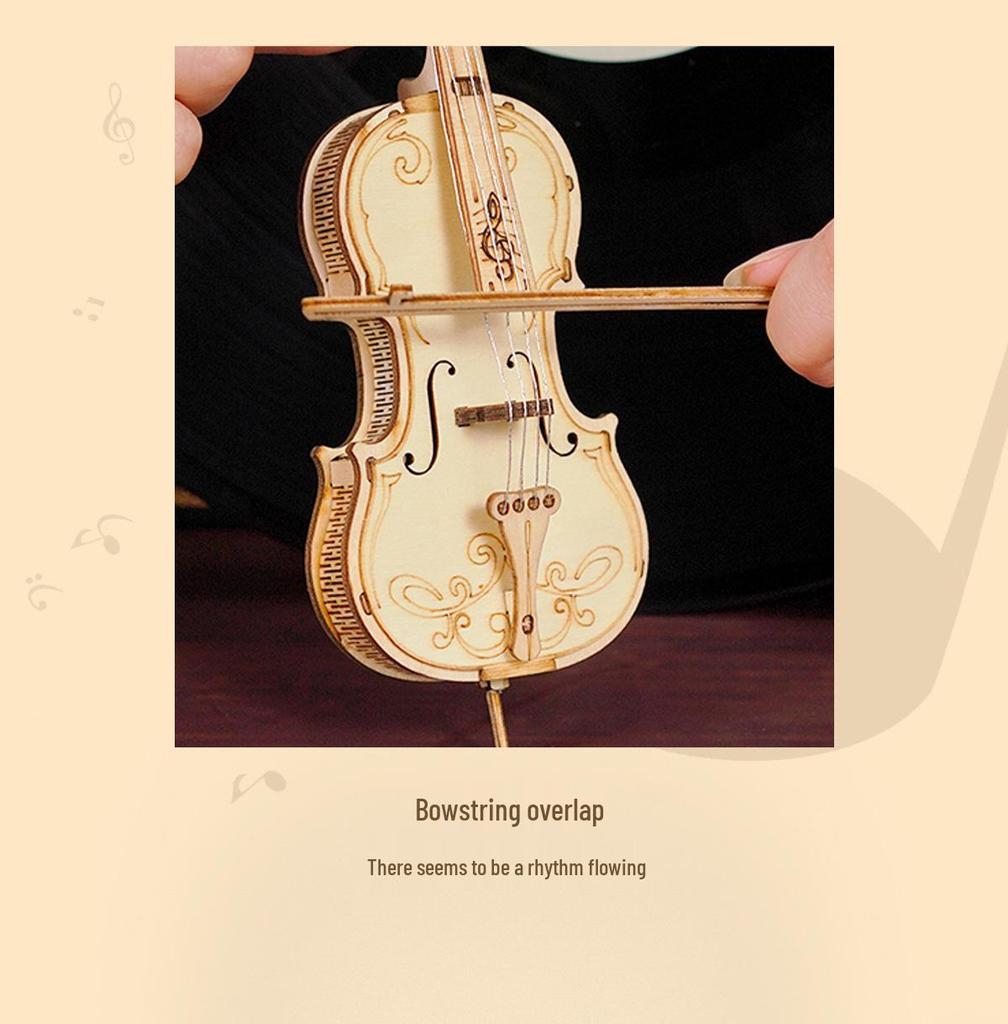 Robotime Wooden 3D Musical Instrument Puzzle DIY Toy Gift for Children
