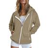 Cross-border 2026 new men's and women's sports hooded sweatshirts, European and American style casual cardigans, zipper-style tops wholesale
