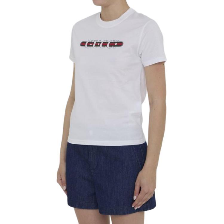 (WMNS) Gucci T-Shirt 'Lido White' Women's 787299-XJGNW-9074