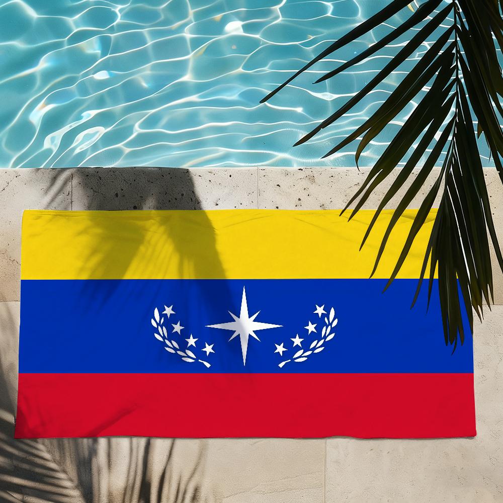 Nation Flag V-Venezuela Towel Drying Bath Towel Applicable To Light Swimming Camping Yoga Beach Out