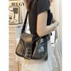 Korean Version Large-Capacity Armpit Order Shoulder Tote Bag Retro High-End Hot Girl Motorcycle Bag
