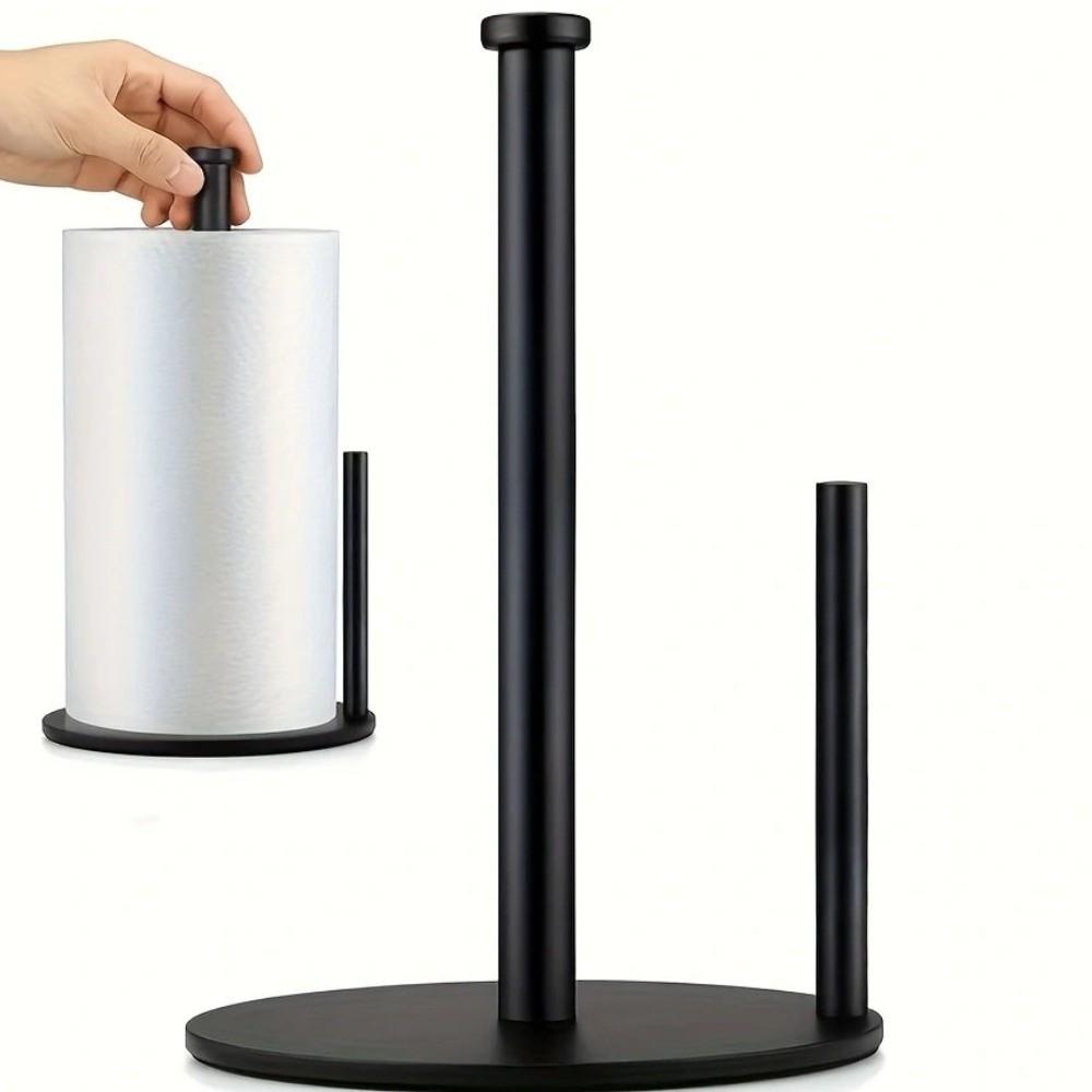 Non-slip Paper Towel Holder Weighted Base Roll Organizer Kitchen Roll Dispenser  Kitchen Countertop