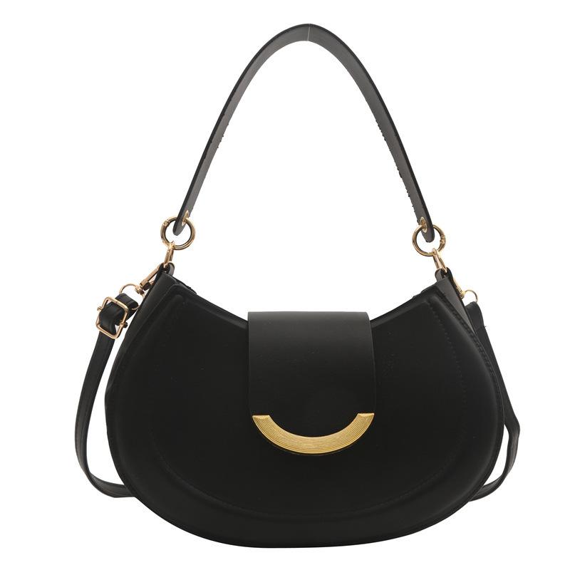 Vintage Simple Fashion Commuter Women Single Shoulder Underarm Saddle Bag
