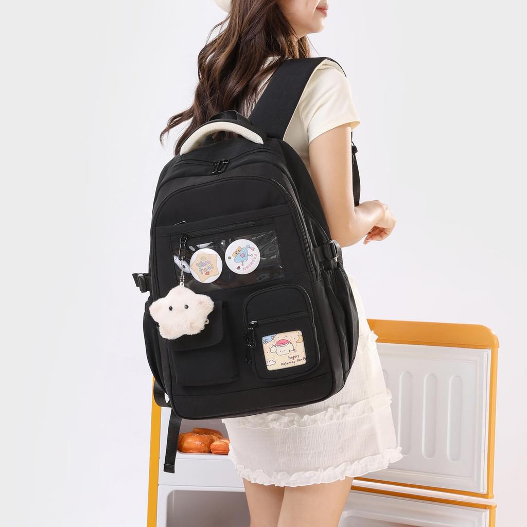 ZESU Korean Backpack, Large Capacity, for High School Students, Women, and Girls, Perfect for Commuting, Elementary School, and Casual Use, Perfect