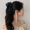 Bow Temperament Ponytail Holder Headwear Banana Clip Korean Style Vertical Clip Women Hair Clip