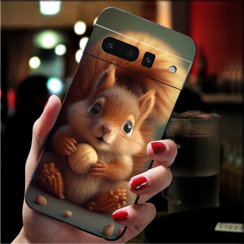 Squirrel Phone Case For Google Pixel 8 7 Pro 7A 7 6A 6 Pro Pixel 8A 4A 3A 4 XL Pixel 5 6 4 3 3A XL