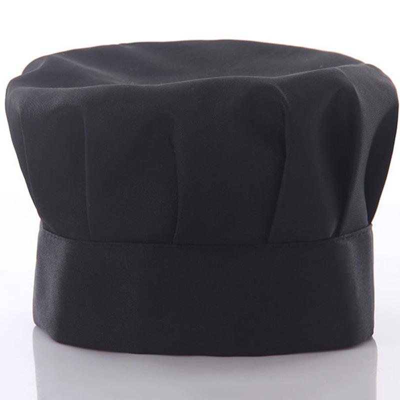 WTEMPO 1 pièce Chapeau de travail pour cuisine restaurant Hôtel Serveur Boulanger Chef Chapeau Adulte Cuisine Cuisiner Bande élastique Plissé Casquette