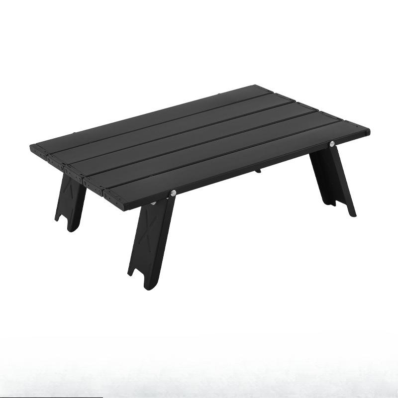 Mini Camping Table Ultralight Portable Aluminum Alloy Outdoor Table Roll-Up Folding Table for Backpacking Picnic BBQ